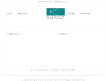 Tablet Screenshot of bluegreenarchitecture.com